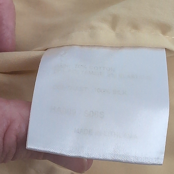 Karen Millen Yellow Button Up Short Sleeve Blouse Sz 8 - Picture 5 of 13